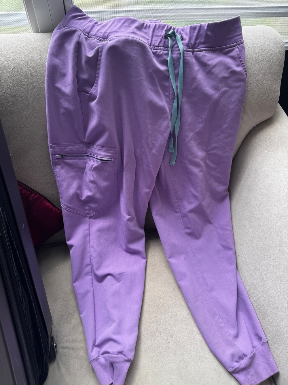 FIGS Lavender Drawstring Jogger Scrub Pants